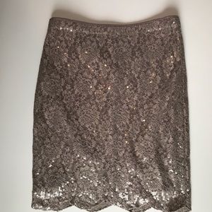 Anthropologie Baraschi Sequin Pencil Skirt-